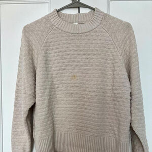 🤍✨ LULULEMON "TEXTURE PLAY CREW" KNIT SWEATER (XS/S) ✨🤍